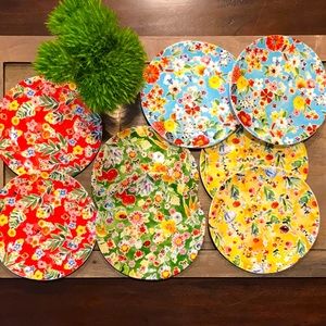 Pier 1 Imports set of 8 Dolomite Plates